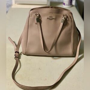 🩶Coach Blush Leather Shoulder Sachel